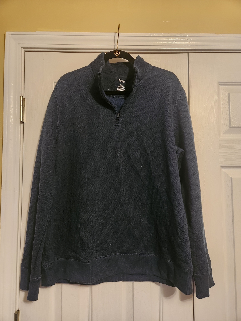 Sonoma Men's Navy Half-Zip Sweater